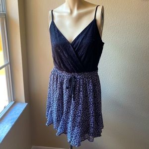 A-line floral flowy mini dress